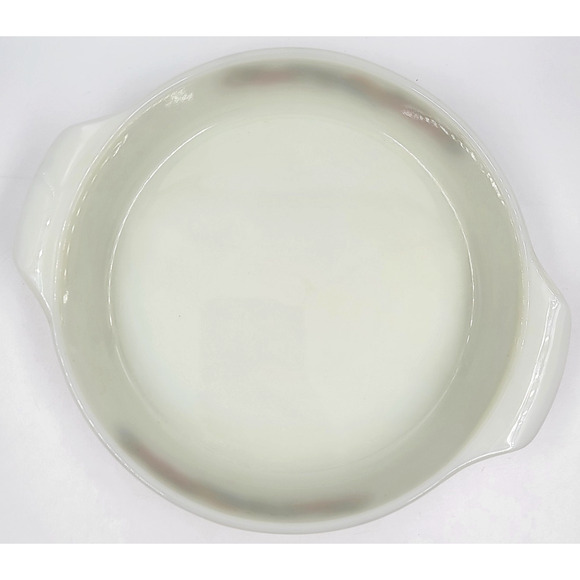 Vintage #423 Anchor Hocking Fire King Milk glass 9 in Bakeware Nature's Bounty - Picture 8 of 10